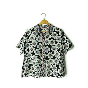 Kate Spade Dream a Little Dream floral pajama top